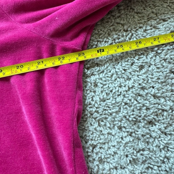 BCBG Pink Velour Hoodie - Size 1X -Great Condition - Picture 11 of 11